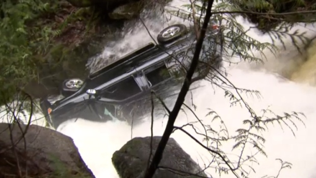 Waterfall rescue caught on camera