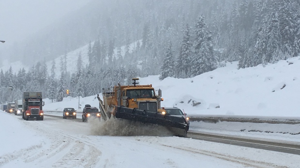 Snowfall warning on Coquihalla Hwy