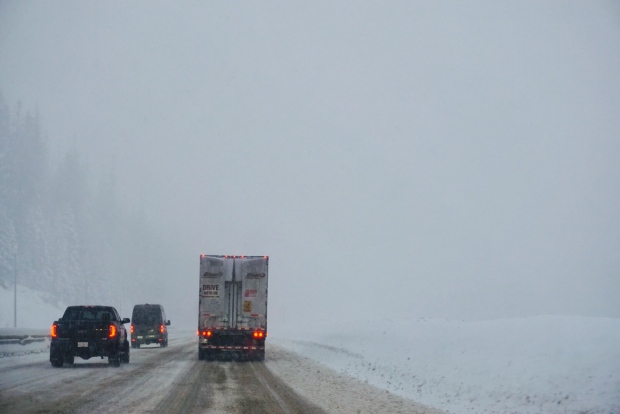 Snowfall warning for Coquihalla