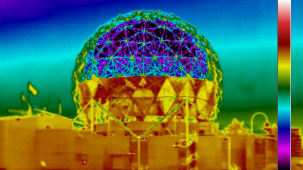 Thermal image of Science World