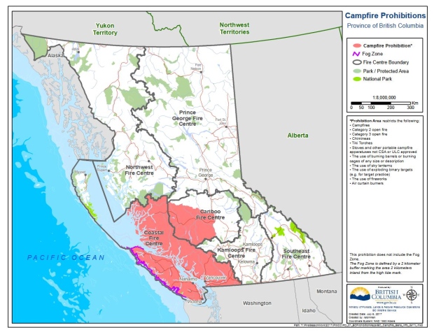 Campfire bans in B.C.