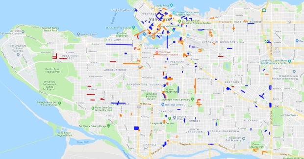 City of Vancouver map