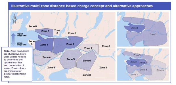 Mobility pricing - zone-based