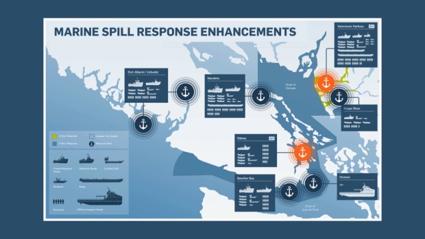 Spill response map
