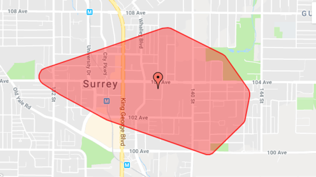 Surrey power outage