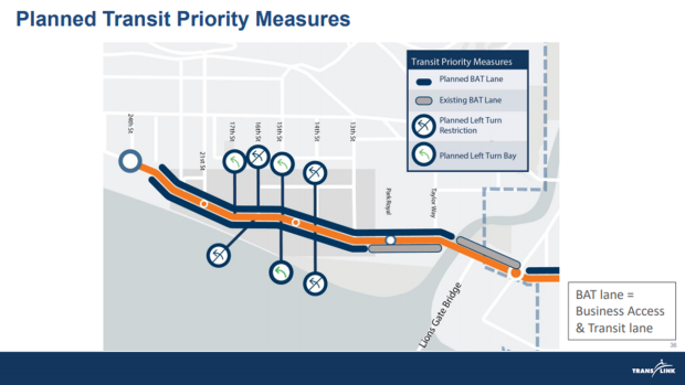 Planned B-Line in West Vancouver