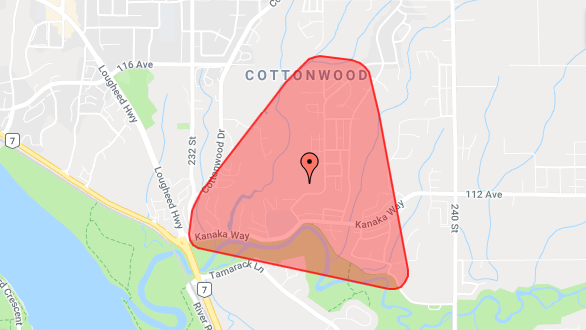 Power outage in Maple Ridge