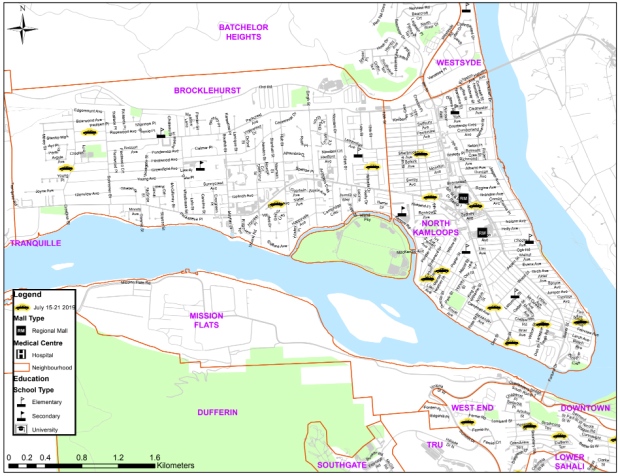 48 in a week: Maps show rash of vehicle break-ins in Kamloops | CTV News
