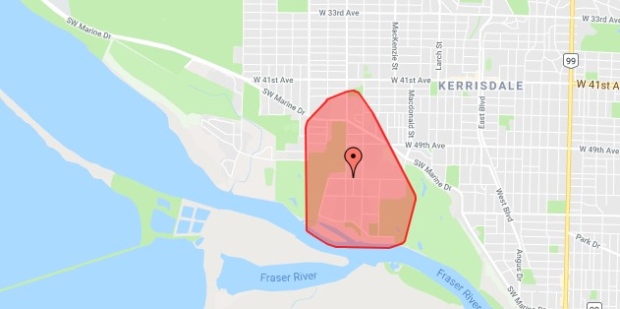 BC Hydro outage map