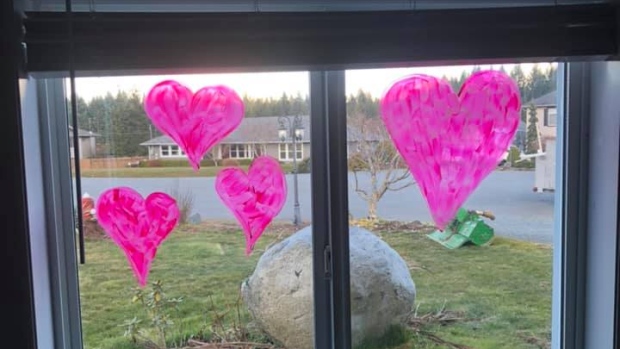 Hearts in the Window
