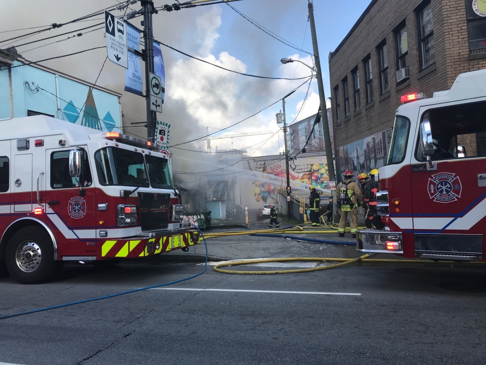 Fire on Main Street