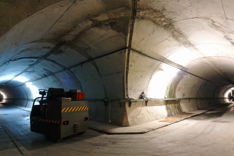 Underground tunnels in French bunker